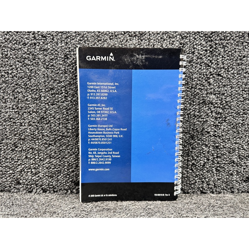 190-00919-00 Garmin GPSMAP 695-696 Portable Receiver Owners Manual (Rev. B)