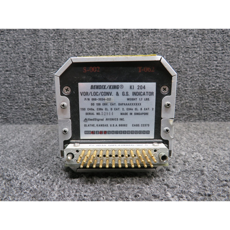 066-3034-02 Bendix King KI-204 VOR, LOC Glideslope Indicator, Mods