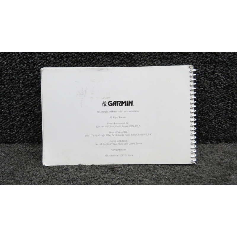 561-0281-01 Garmin GNS-480 Color GPS-WAAS-NAV-COM Quick Reference (Rev. A, 2004)