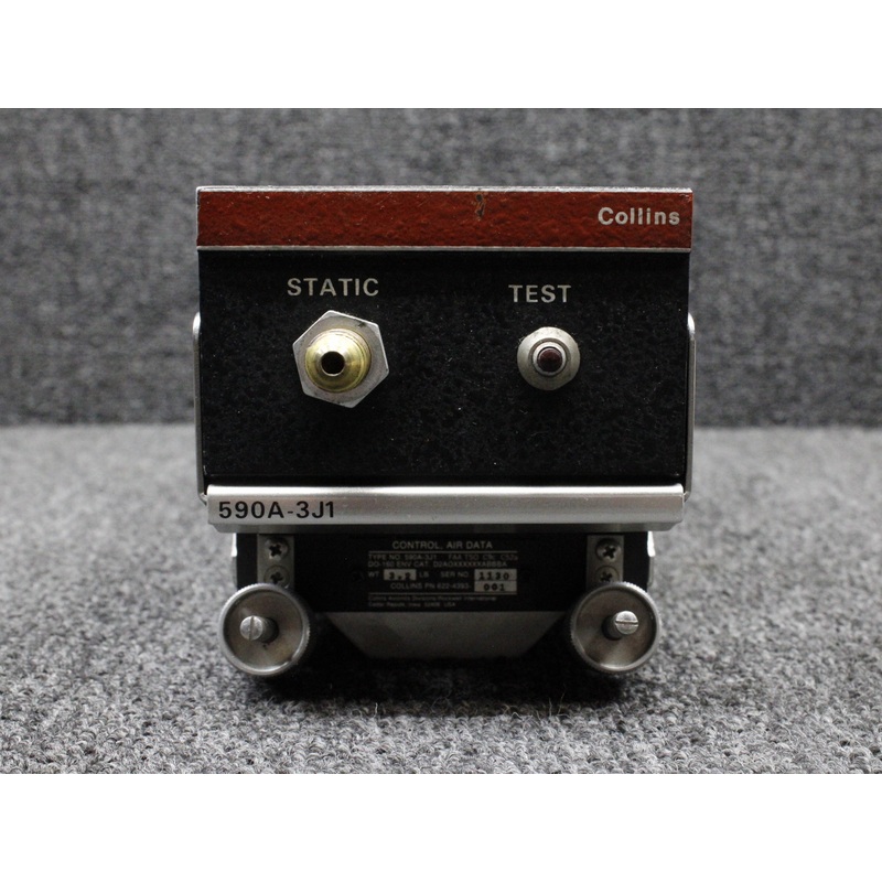 622-4393-001 Collins 590A-3J1 Air Data Control Unit w Connectors and Tray (Mods)