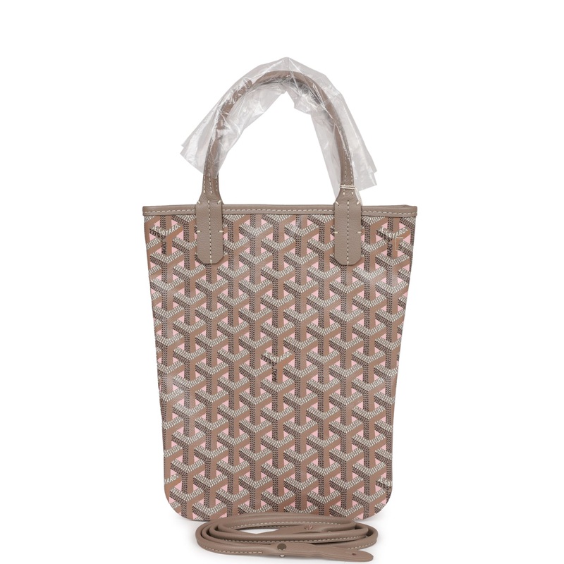 Goyard Goyardine Pink Poitiers Claire-Voie Mini Tote Bag Palladium Hardware
