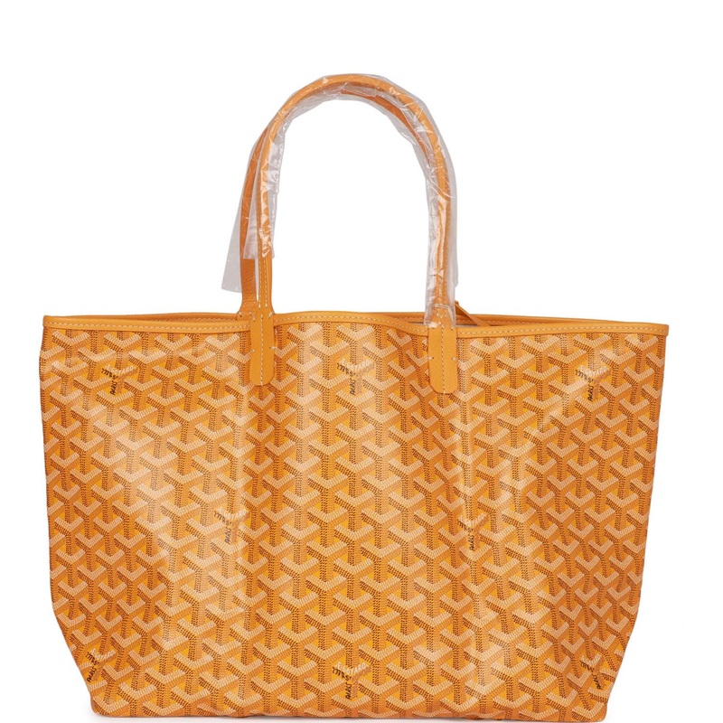 Goyard Goyardine Yellow St. Louis PM Tote Bag Palladium Hardware