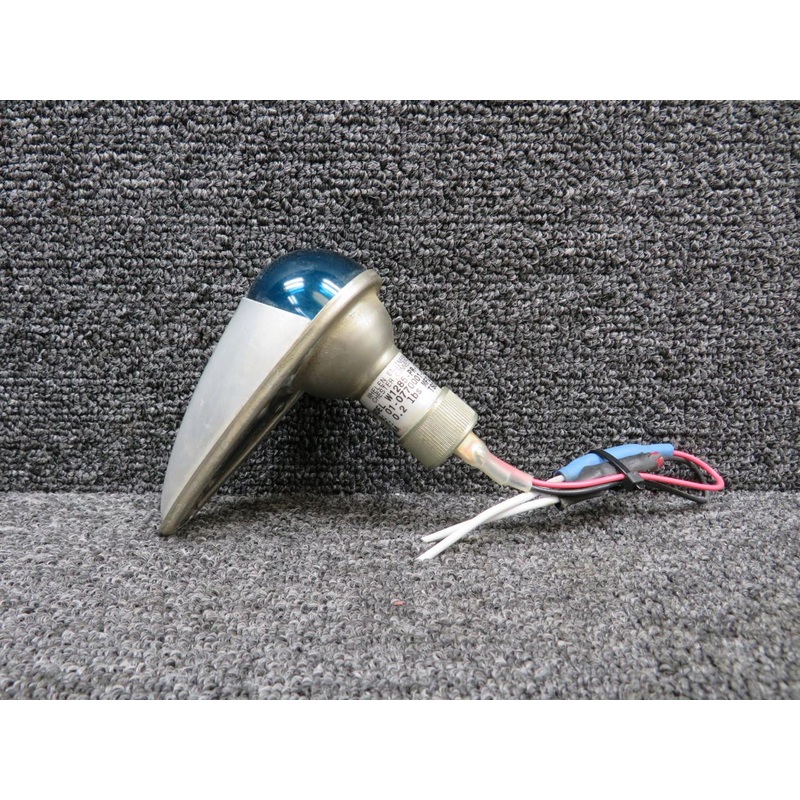 01-0770001-51 Whelen W1285-PR-14V Navigation Light with Blue Lens (Rev. M, 14V)