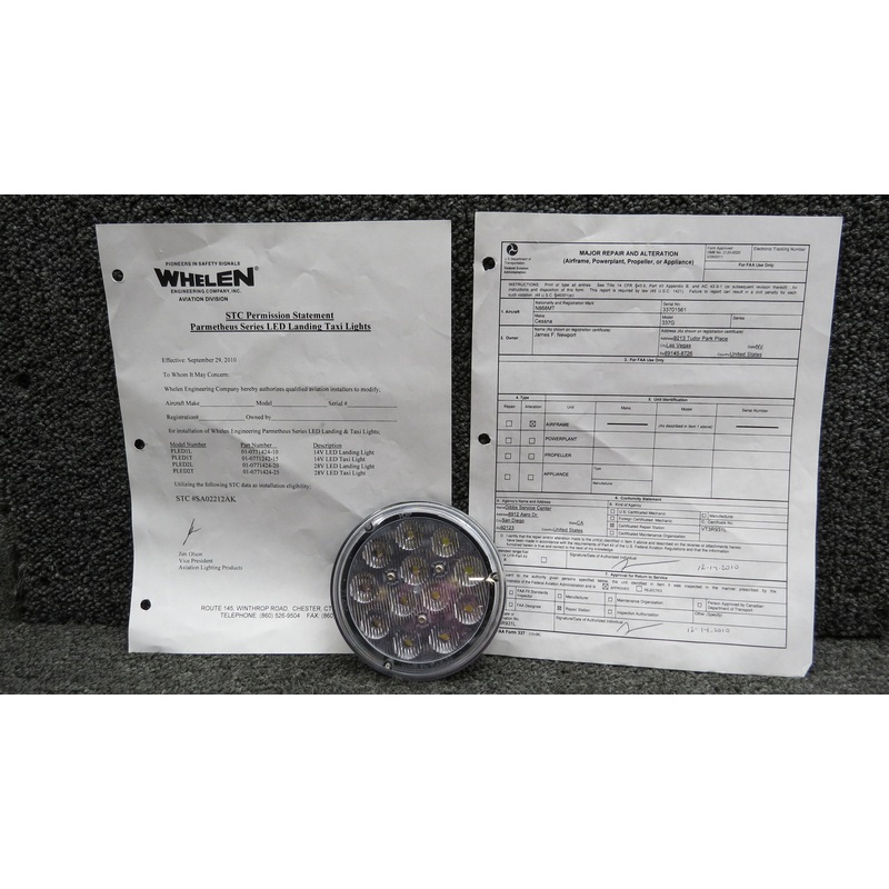 01-0771424-24 Whelen PLED2LT LED Taxi Light with Form 337 (Volts: 28)