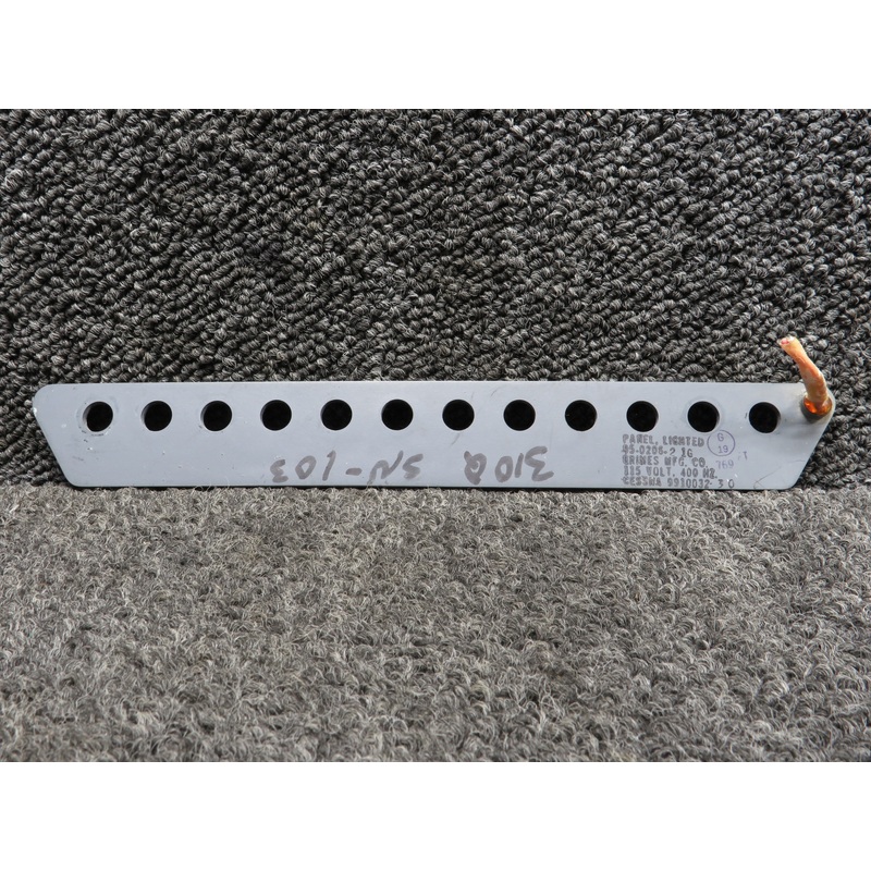 95-0206-2 (Alt: 9910032-30) Grimes Lighted Panel Assembly (115V, 400HZ)