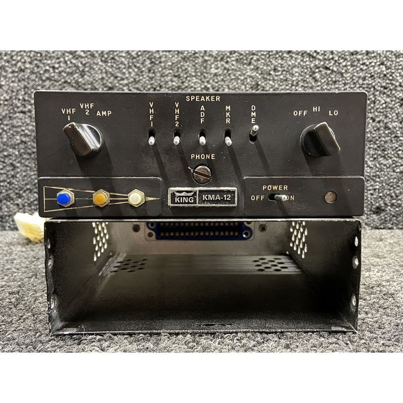 KMA-12 King Radio Audio Panel Assembly (Damaged Lock)