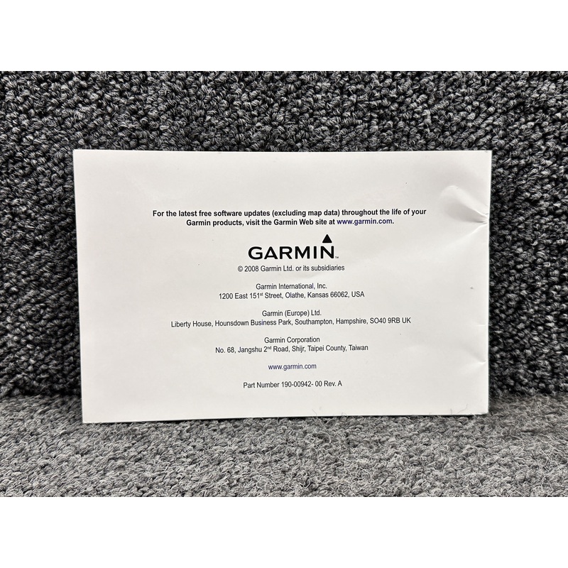 190-00942-00 Garmin XM Radio Smart Antenna Owners Manual (Rev. A)