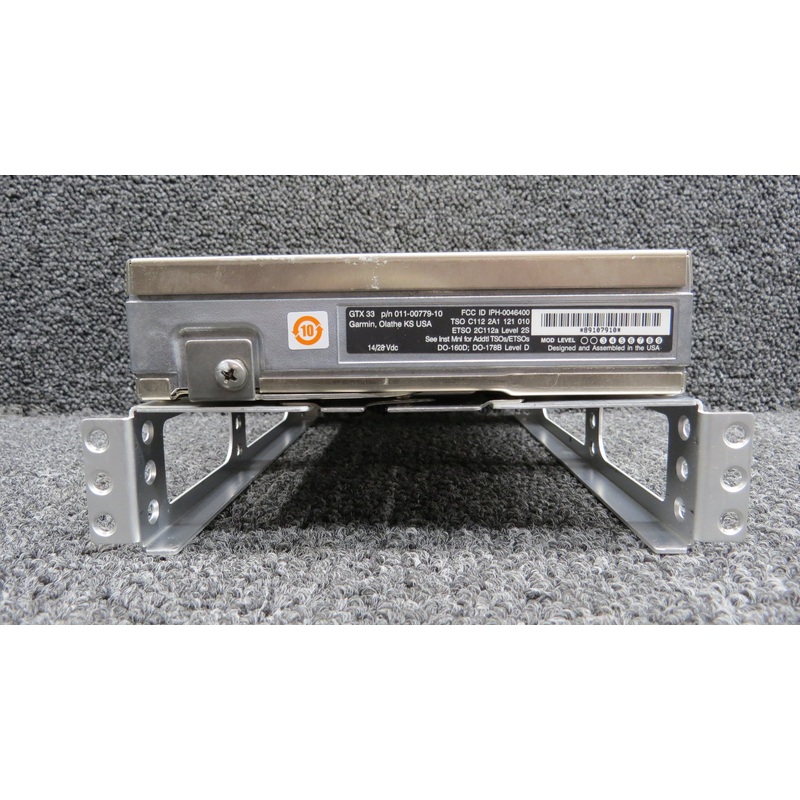 011-00779-10 Garmin GTX-33 Remote Transponder with Mods and Tray