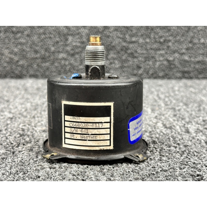 C668020-0117 Stewart Warner Recording Tachometer Indicator (Hours: 3,818.8)