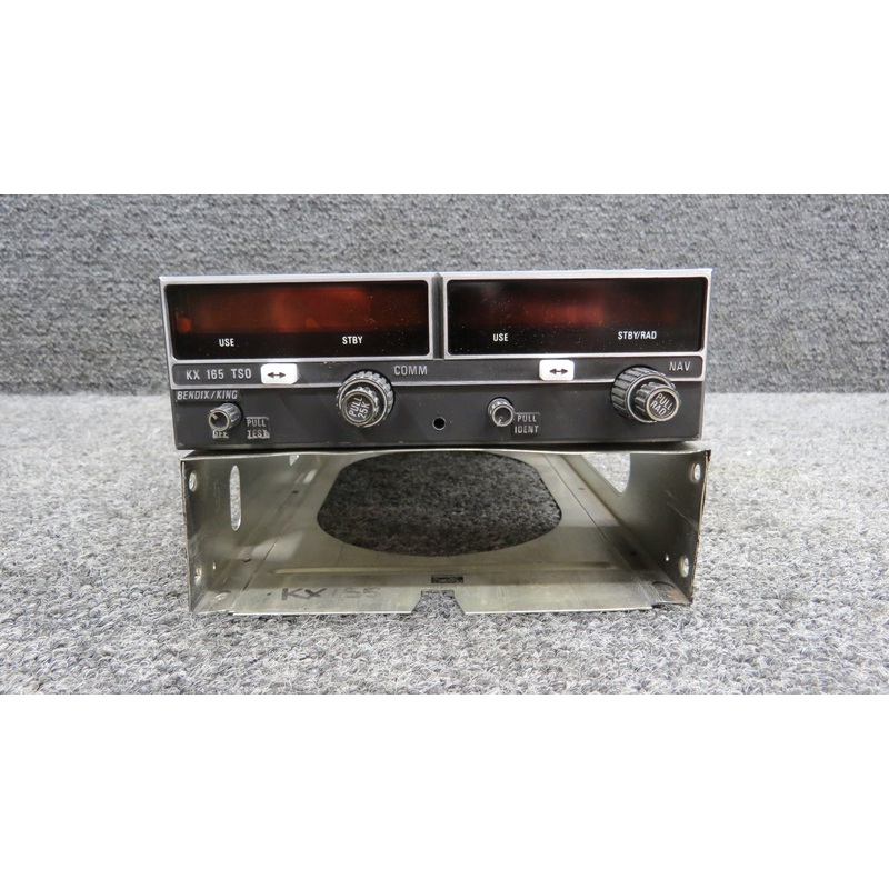 069-1025-25 Bendix KX-165 GS, VHF Comm, Nav Radio with Tray and Mods (Core)