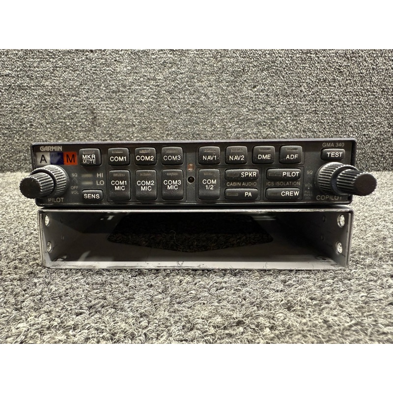 011-00401-10 Garmin GMA-340 Audio Selector Panel with Tray & Mods (Core)