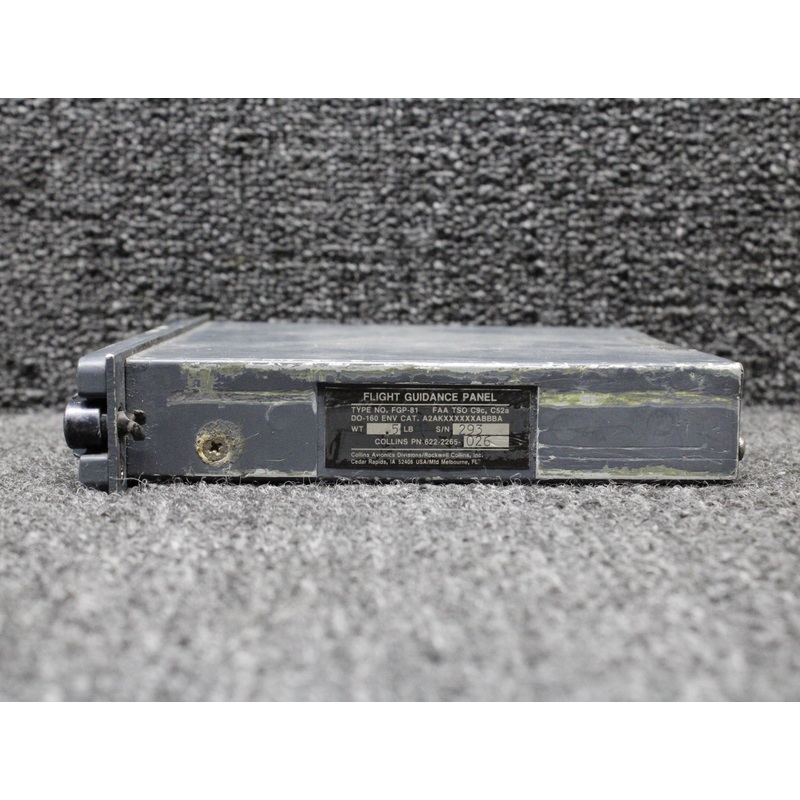 622-2265-026 Collins FGP-81 Flight Guidance Panel w Modification (Cracked Face)