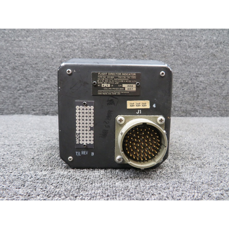622-3594-007 Collins ADI-84A Flight Director Indicator w Mods & Green Tag (Core)