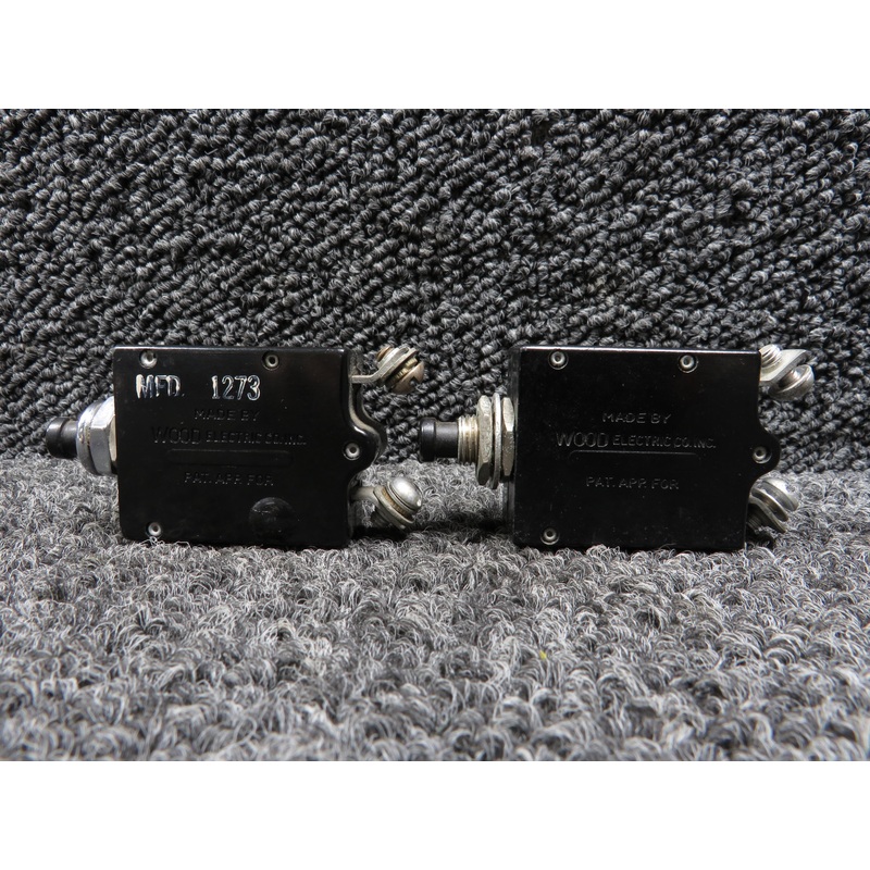 Set of Breakers Removed from Beechcraft BE-35 (2A and 5A)