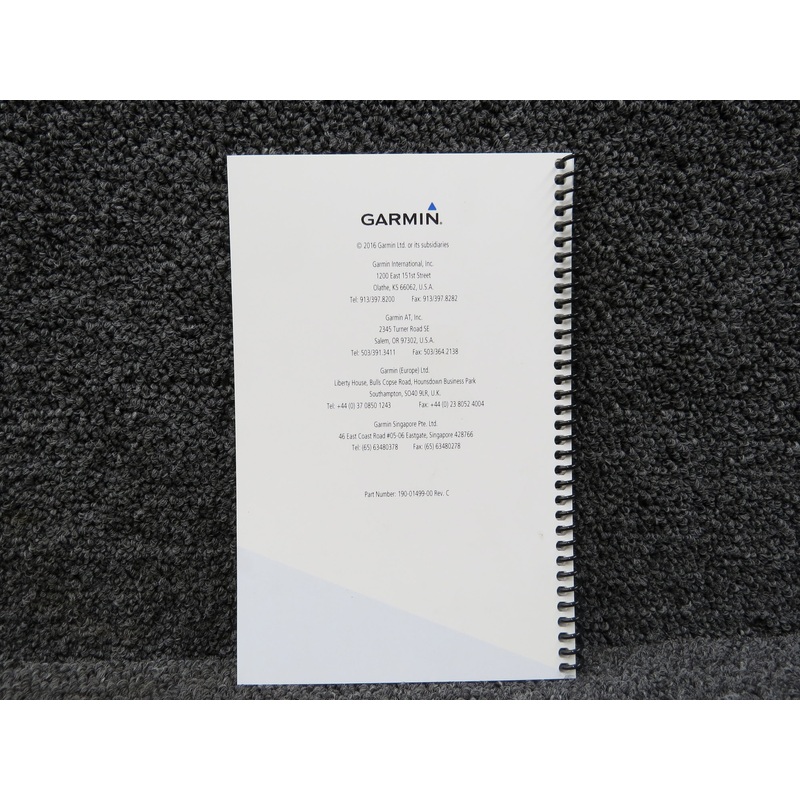 190-01499-00 Garmin GTX 335-345 ADS-B Transponder Pilots Guide