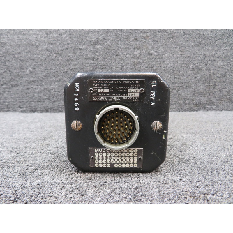 622-0555-004 Collins 332C-10 Magnetic Radio Indicator with Mods (Minus Button)