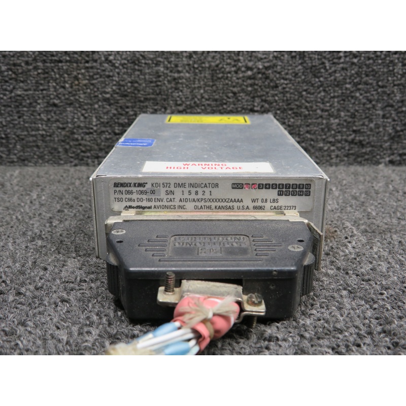 066-1069-00 Bendix King KDI-572 DME Indicator with Mods and Connector