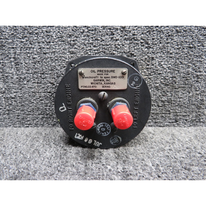 22-870-011 Garwin Oil Pressure Indicator