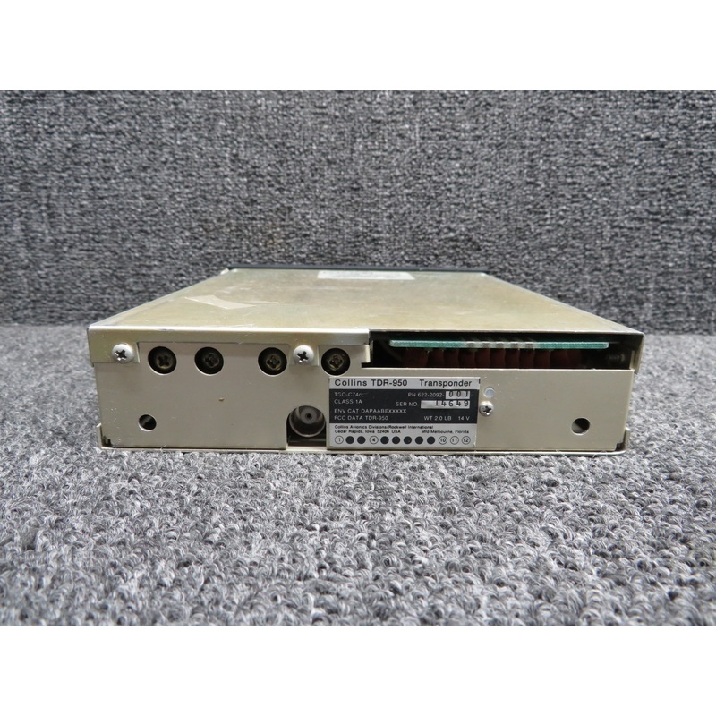 622-2092-001 Collins TRD-950 Transponder Unit with Mods (14V)