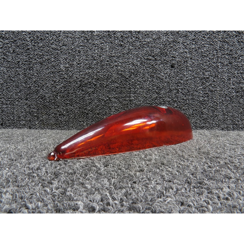 D-9961-3 Grimes Rotating Beacon Lens (Red) (Chipped Glass) (No Data Tag)