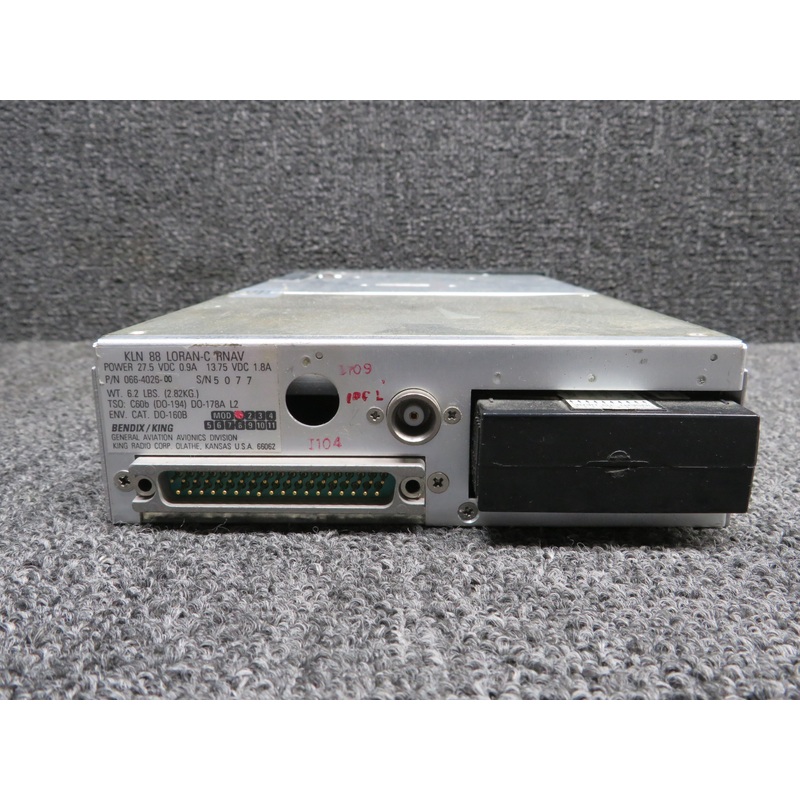 066-4026-00 Bendix King KLN-88 Loran-C R Nav Unit with Database and Mod (14-28V)