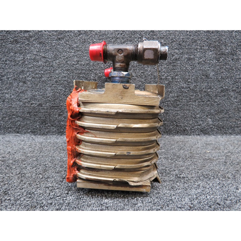 8406J Stewart Warner Oil Cooler (Bent) (Worn)