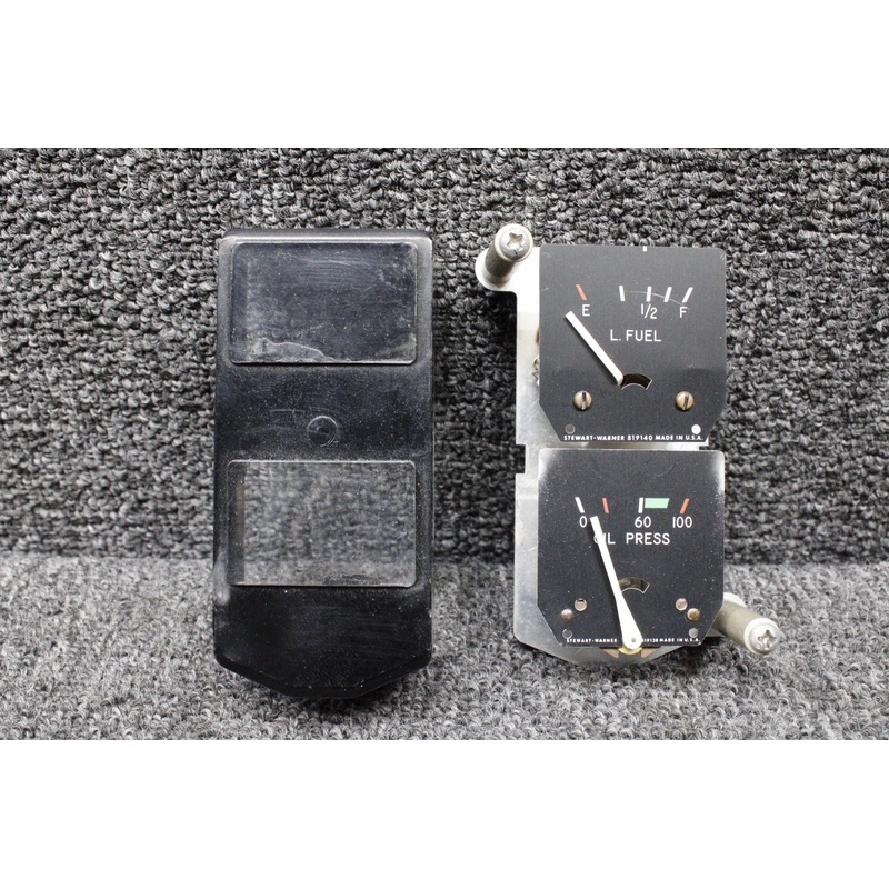 C669504-0101 Cessna 177B Instrument Gauge Cluster (LH Fuel and Oil Pressure)