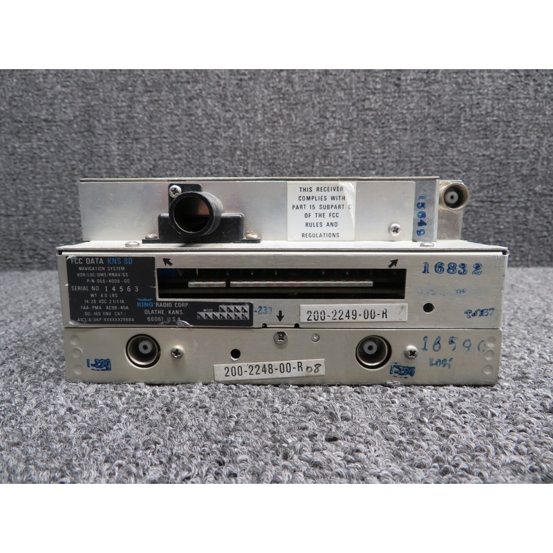 066-4008-00 King KNS-80 VOR, LOC, DME, RNAV, GS Radio (14-28V) (Damage)