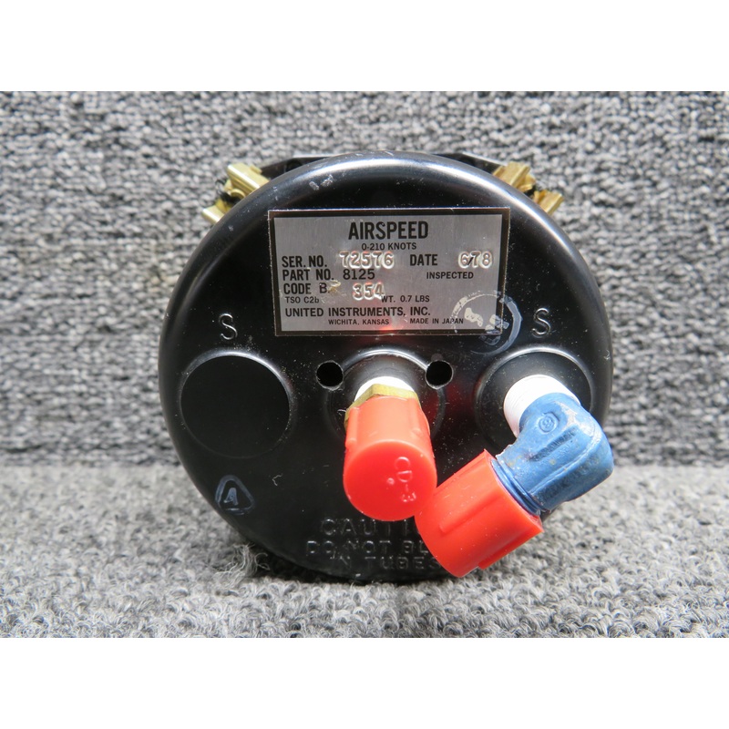 8125 United Instruments True Airspeed Indicator (Code: B.354) (Some Wear)
