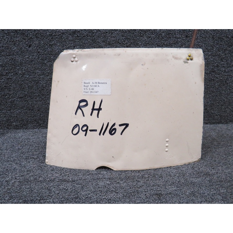 002-410025-14 Beechcraft 36 Cowl Flap Assembly RH with Rod (Damaged)
