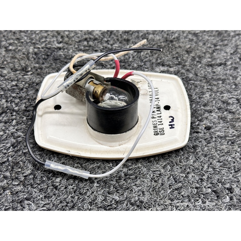 10-0644-3 Grimes Cabin Reading Light Assembly w Back Retainer (14V, Heavy Wear)