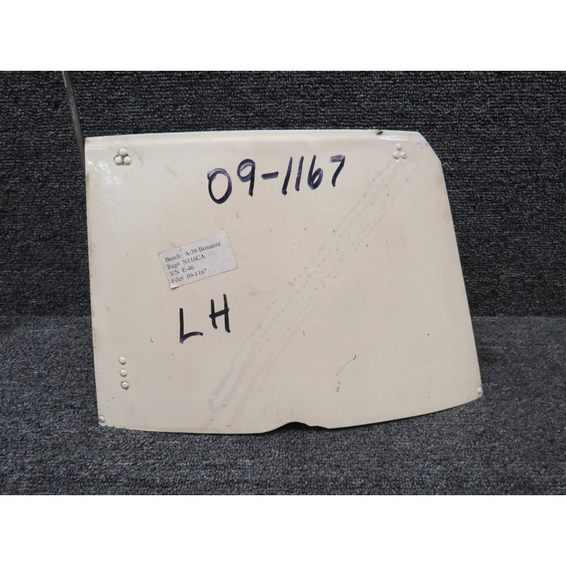 002-410025-13 Beechcraft 36 Cowl Flap Assembly LH with Rod (Worn Edges)