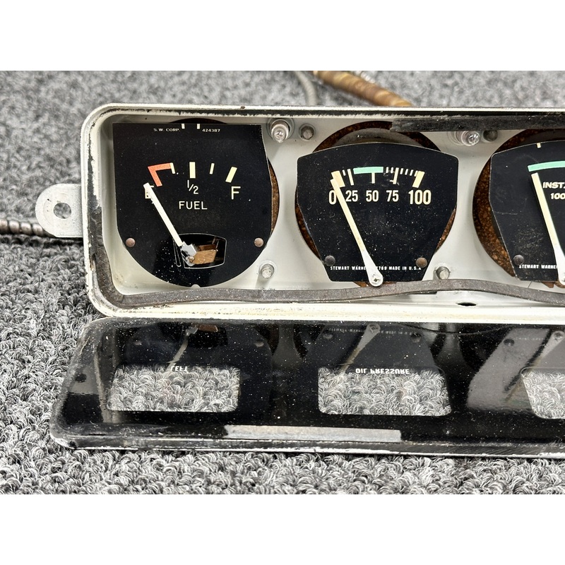 513144-11 Stewart Warner Oil & Fuel Cluster Indicator with Probe (Lighted)