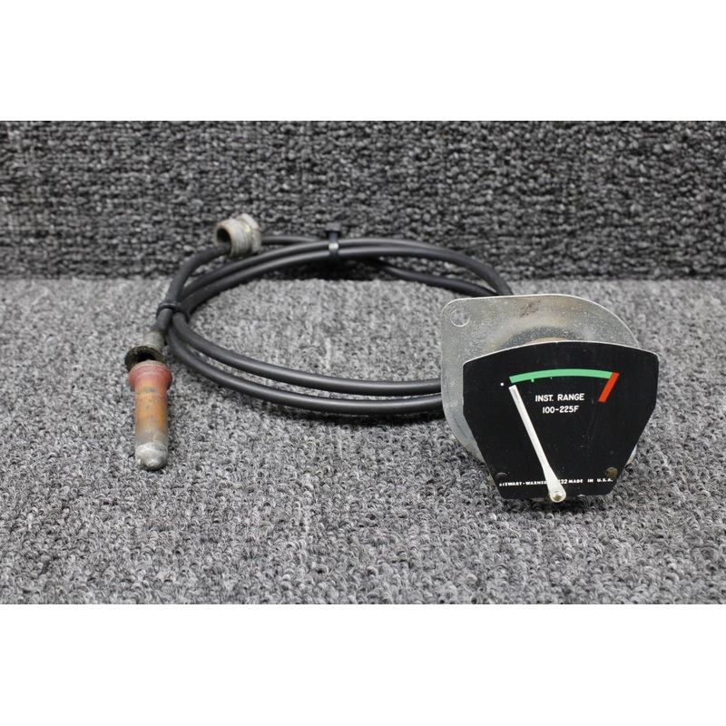 442478-41 (Alt: 828132) Stewart Warner Oil Temperature Indicator with Probe (100-225)