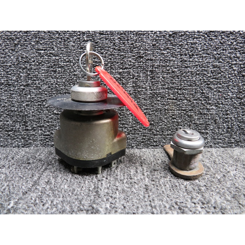 10-357200-1 (Alt: 35-590099-3) Beech B23 Ignition Switch and Lock Set with Keys