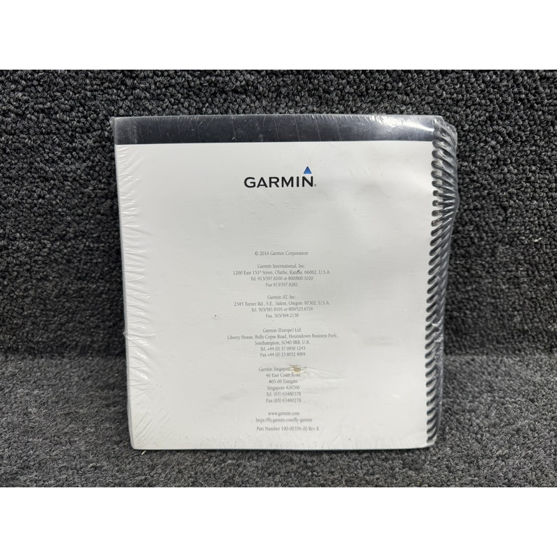 190-00356-00 Rev. K Garmin 400W Series Pilots Guide & Reference Book (NOS)