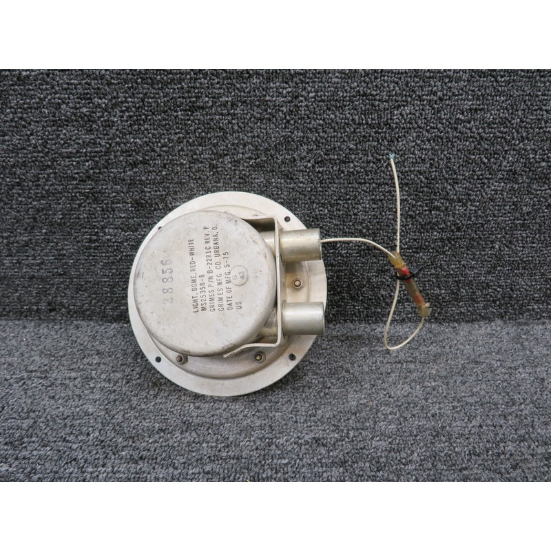 B-2281C (Alt: MS25358-8) Grimes Rev P. Red and White Dome Light Assembly