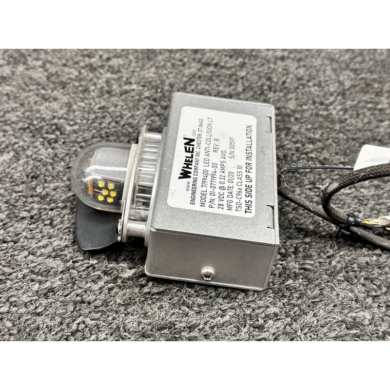 01-0771994-00 Whelen 7199400 LED Anti-Collision Strobe Light with Bracket (28V)
