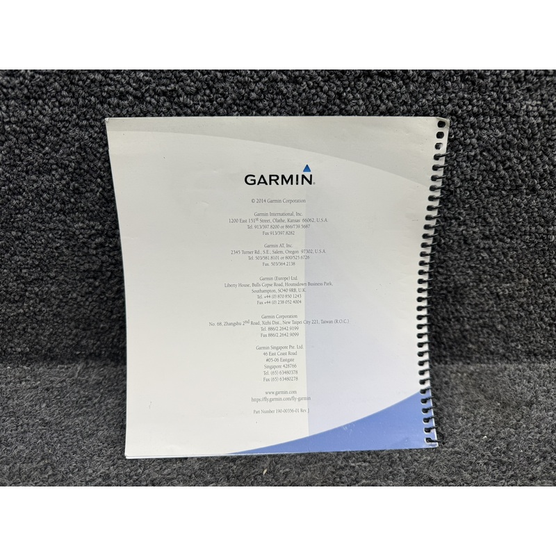 190-00356-01 Rev. J Garmin 400W Series Quick Reference Booklet (2014)