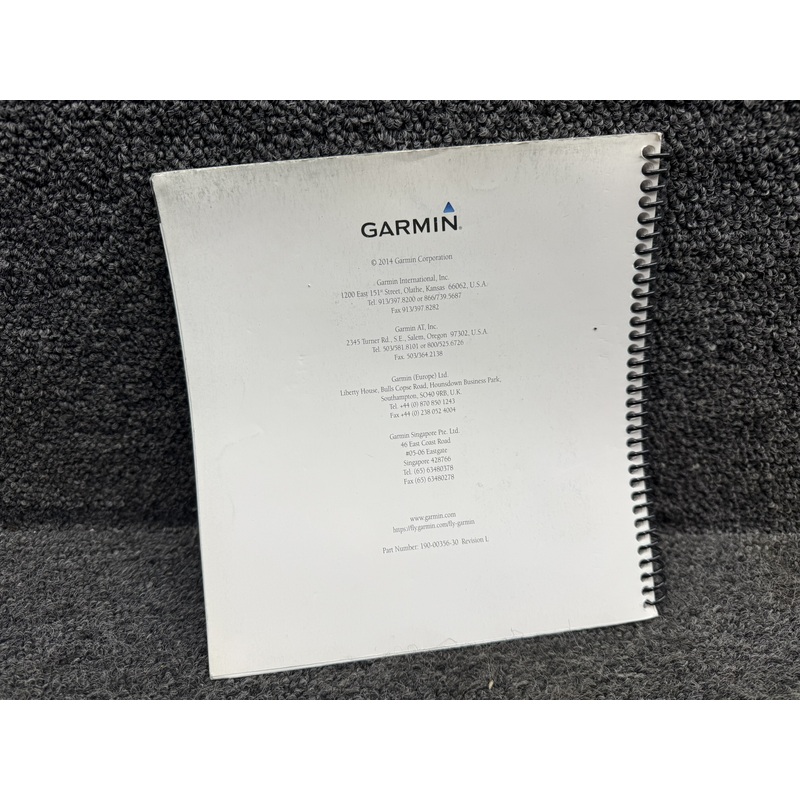 190-00356-30 Rev. L Garmin 400W-500W Series Pilots Guide Addendum (2014)