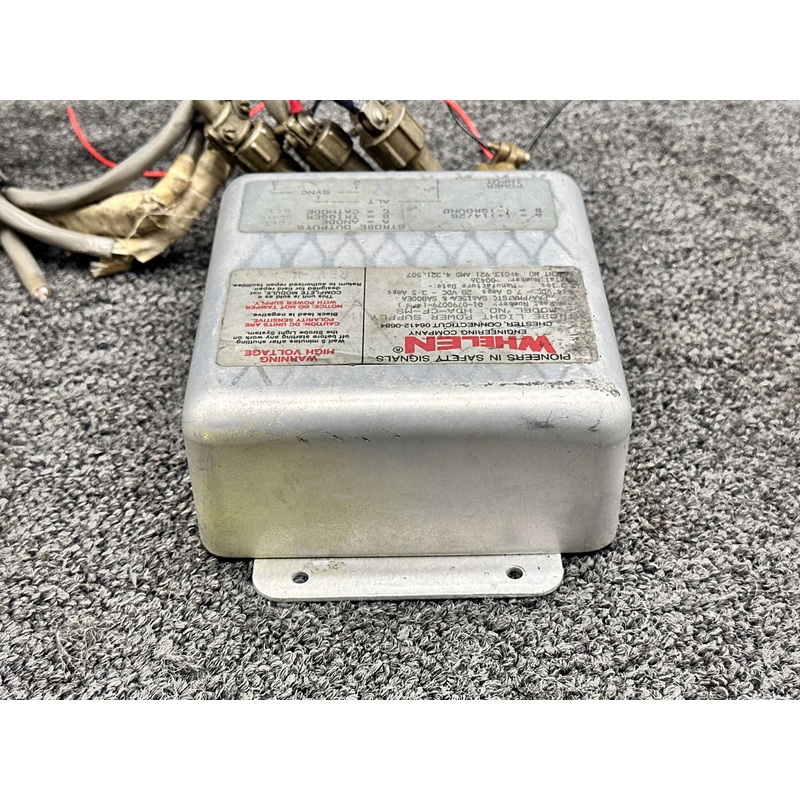 01-0790079-04 Whelen HDA-CF-MS Power Strobe Supply w Connectors (14 or 28V, 7A)