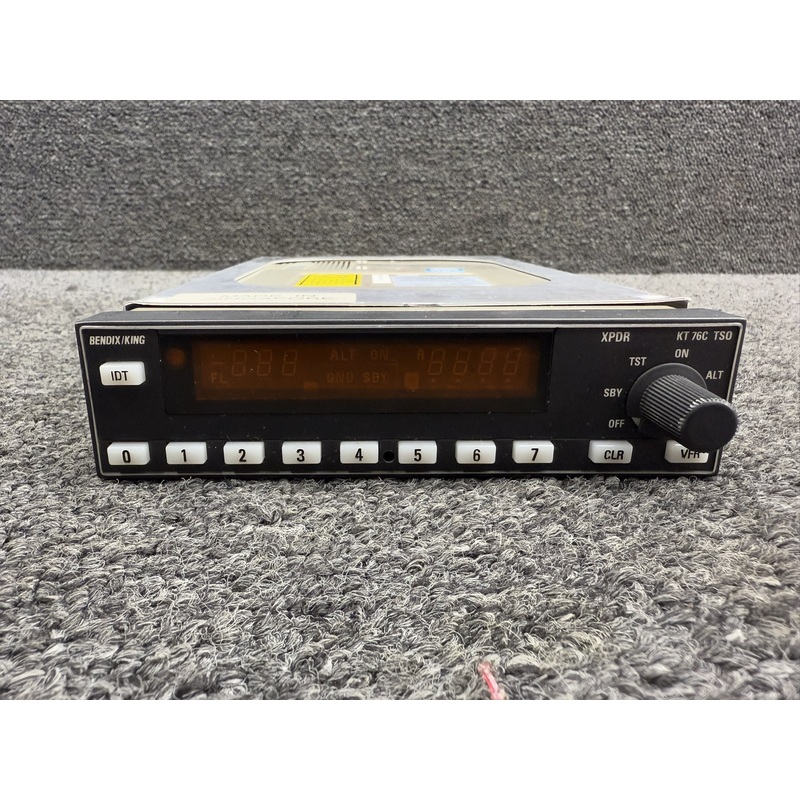 066-01156-0101 Bendix King KT-76C ATC Transponder w Tray (Volts: 14-28) (Core)