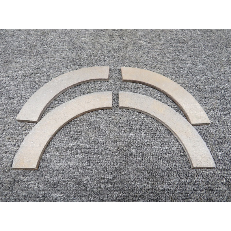 448 (Alt: 066-01500) Airborne Brake Linings Set of 4 (New Old Stock)