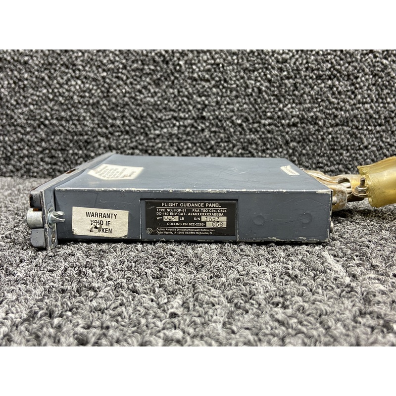 622-2265-058 Collins Avionics FGP-81 Flight Guidance Panel (Minor Damage)