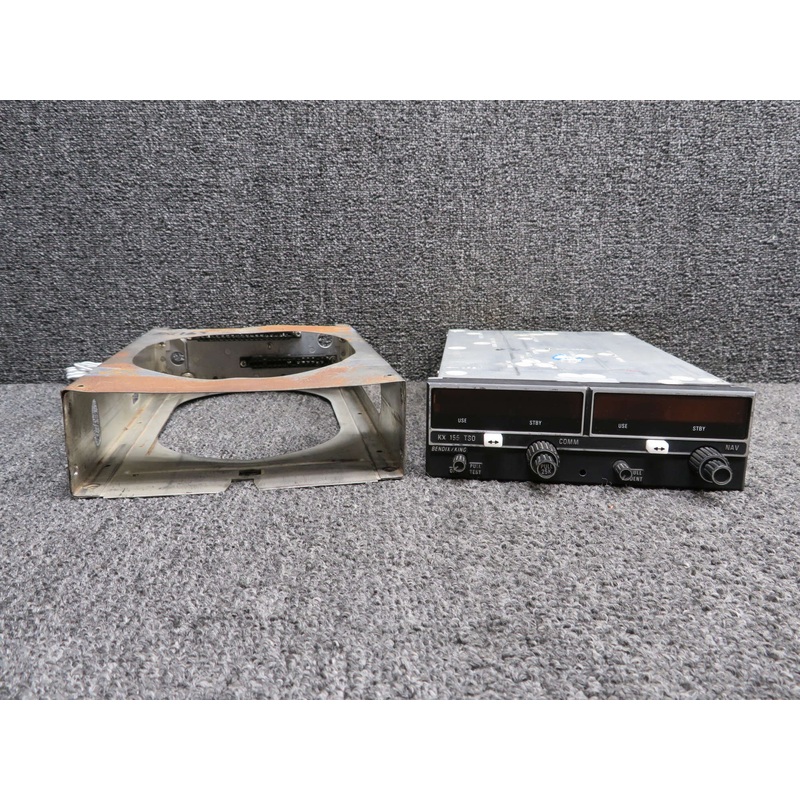069-1024-30 Bendix King KX-155 VHF Nav-Com Unit with Tray (Volts: 14)