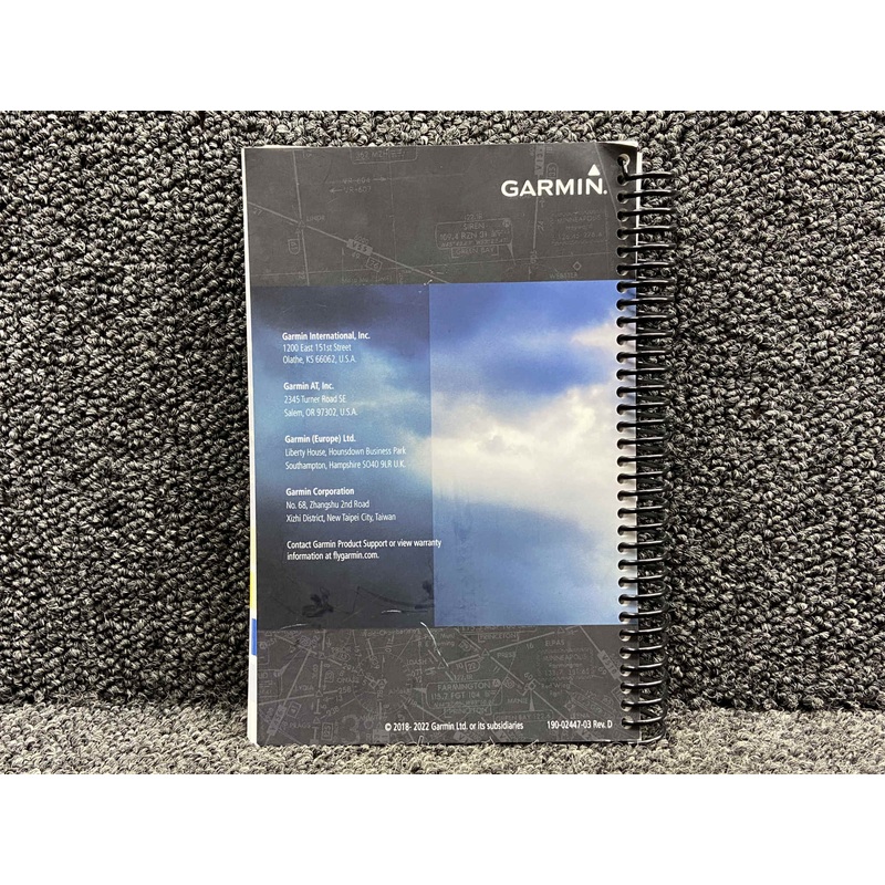 190-0244-03 Garmin Integrated Avionics Cockpit Reference Guidebook (2018-2022)