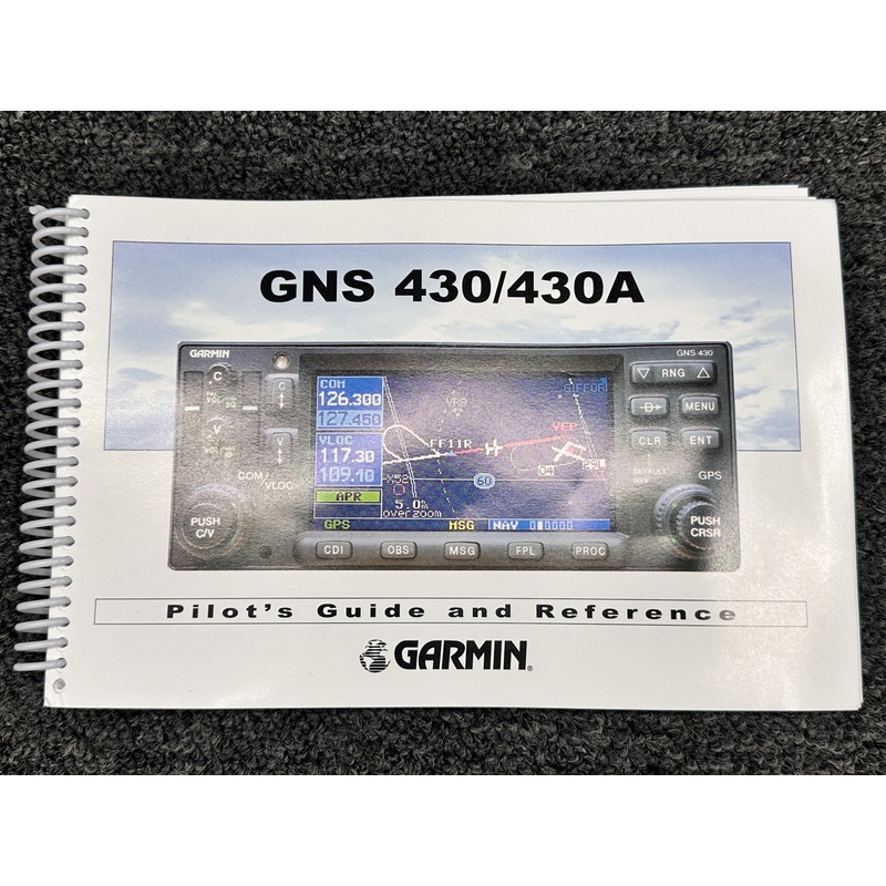 190-00140-00 Garmin GNS 430, 430A Pilots Guide & Reference & CD (Revision G)