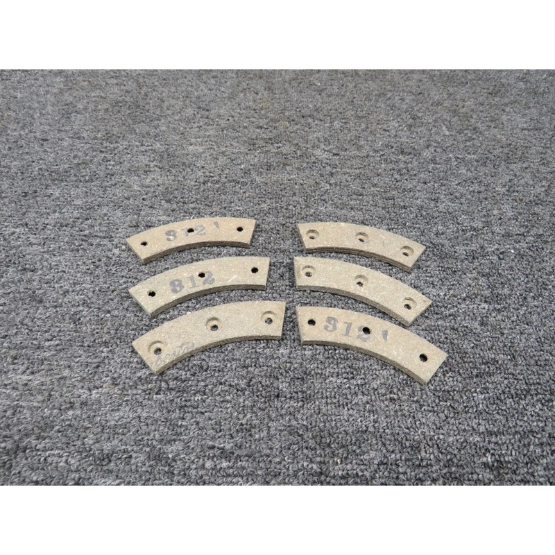 312 Airborne Brake Lining Assembly Set of 6 (New Old Stock)