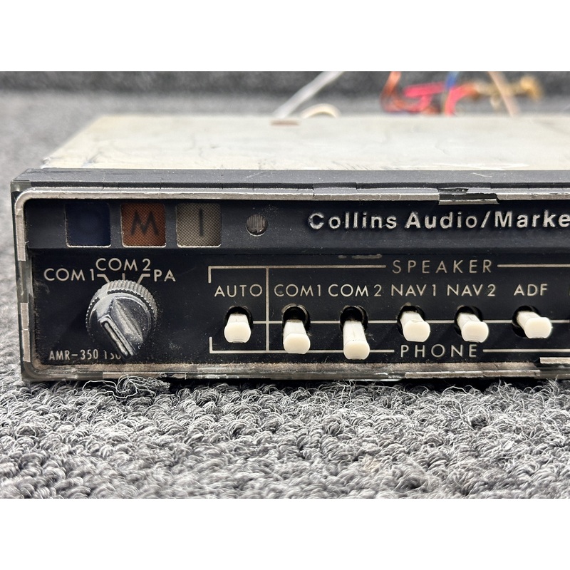 622-2087-006 Collins AMR-350 Audio Marker Beacon Radio (14V, Chipping Paint)