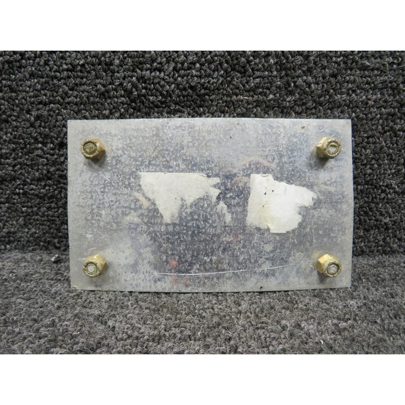 100-530174 Beechcraft King Air 200 Landing Gear Emergency Extension Placard